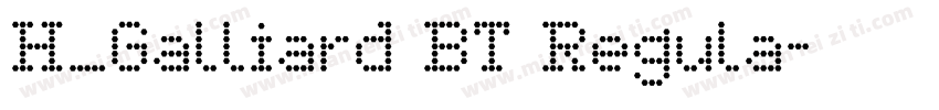 H_Galliard BT Regula字体转换
